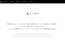 Tablet Screenshot of lime-inc.co.jp